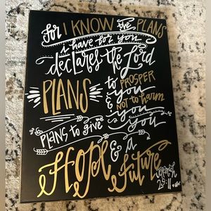 Jeremiah 29:11 verse decor